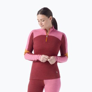 Кофта термічна жіноча Smartwool Classic Thermal Merino Base Layer Colorblock 1/4 Zip Boxed