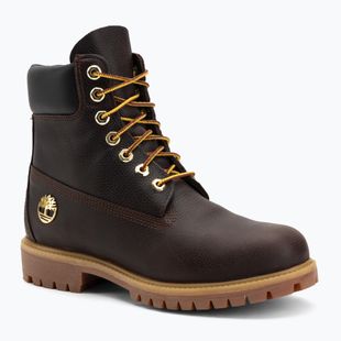 Черевики чоловічі Timberland Premium 6 Inch Lace Up Waterproof dark brown/full grain/black