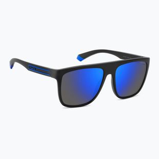 Окуляри сонцезахисні чоловічі Polaroid PLD 2162/S matte black blue/blue mirror polarized