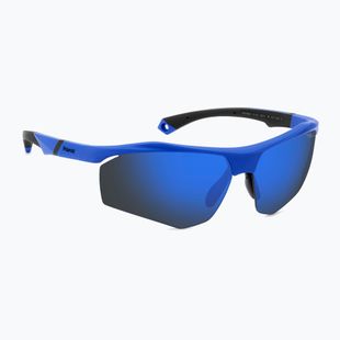 Окуляри сонцезахисні Polaroid PLD 7055/S matte blue/blue mirror polarized high contrast