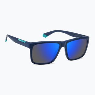 Окуляри сонцезахисні чоловічі Polaroid PLD 2164/S matte blue/blue mirror polarized