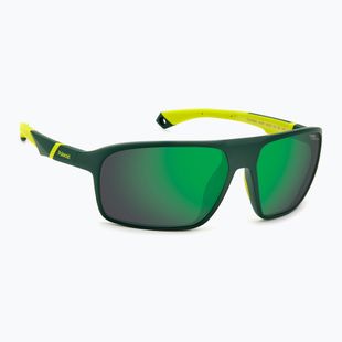 Окуляри сонцезахисні чоловічі Polaroid PLD 7058/S matte green/green mirror polarized high contrast