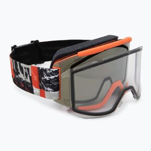 Окуляри гірськолижні Smith Squad cinder chop up/chrp sun black gold mirror/clear
