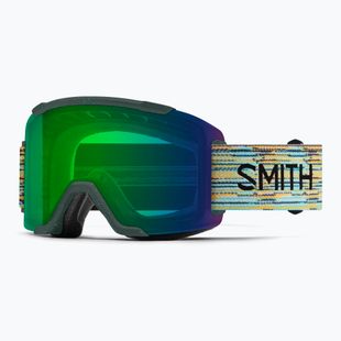 Окуляри лижні Smith Squad S2 emerald renu upcycled scrap/chromapop green mirror