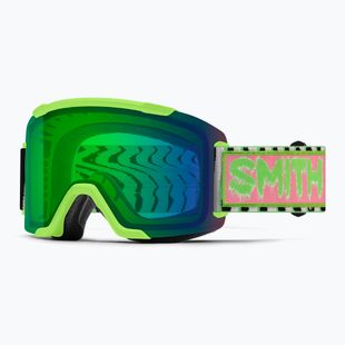 Окуляри лижні Smith Squad S2 slime static shag/chromapop everyday green mirror