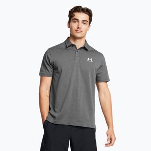 Футболка поло чоловіча Under Armour Icon Polo castlerock light heather/white