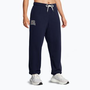 Штани жіночі Under Armour Icon Heavyweight Terry Oversized midnight navy/summit white