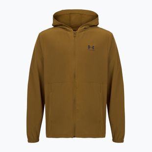 Куртка для тренувань чоловіча Under Armour Vibe Woven Windbreaker coyote/black