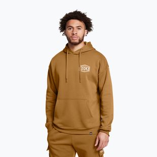Кофта чоловіча Under Armour Project Rock Icon Fleece Hoodie yellow ochre/silt