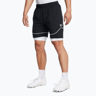Шорти футбольні чоловічі Under Armour Challenger Pro Train black / white