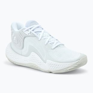Кросівки баскетбольні Under Armour Spawn 6 white/distant gray/white clay