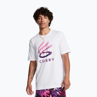 Футболка чоловіча Under Armour Curry Logo Trend white/purple