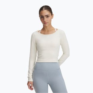 Лонгслів для тренувань жіночий Under Armour Train Seamless stone/white