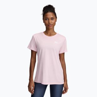 Футболка для тренувань жіноча Under Armour Tech C-Twist prime pink/white