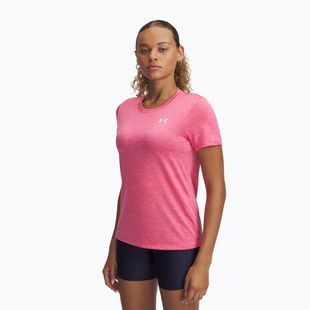Футболка для тренувань жіноча Under Armour Tech C-Twist super pink/white