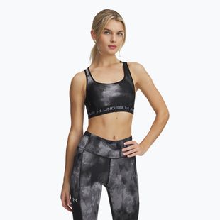 Бюстгальтер для тренувань Under Armour Crossback Mid Print black/titan gray/titan gray