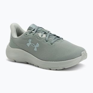 Кросівки для бігу жіночі Under Armour Charged Pursuit 4 silica green/silica green/metallic silica