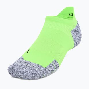Шкарпетки Under Armour Dry Run Cushion No Show Tab hyper green/hyper green/reflective