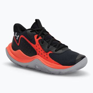 Кросівки баскетбольні дитячі Under Armour grade School Jet '23 black/ares red/mod gray