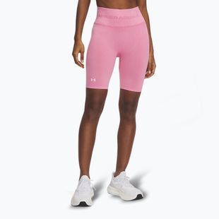 Шорти для тренувань жіночі Under Armour Vanish Seamless Washed shaded fuchsia / white
