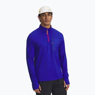 Кофта для бігу чоловіча Under Armour Trail Run Quarter Zip royal/reflective