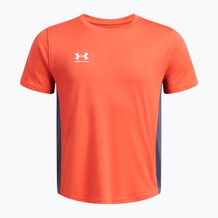Футболка футбольна дитяча Under Armour Challenger Train fire/downpour gray/white
