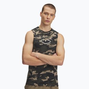 Футболка чоловіча Under Armour Project Rock Camo Tank city khaki/baroque green/white clay