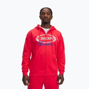 Кофта чоловіча Under Armour Project Rock Icon Fleece FZ lava red