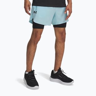 Шорти чоловічі Under Armour Peak Woven 2in1 stream/black