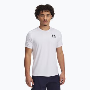 Футболка для тренувань чоловіча Under Armour HeatGear Fitted white/black