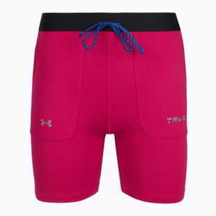 Шорти жіночі Under Armour Trail Run Fitted shaded fuchsia/black