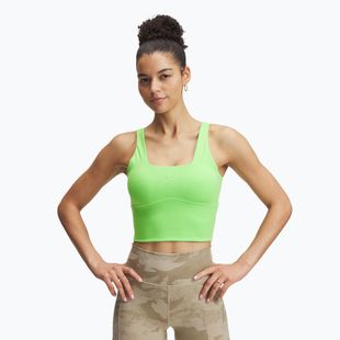 Бюстгальтер для тренувань Under Armour Project Rock Fitted Bra Tank cyber green / cyber green