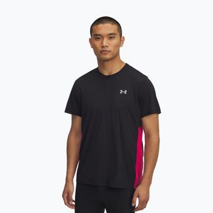 Футболка для бігу чоловіча Under Armour Trail Run Zip black/shaded fuchsia/reflective