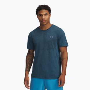 Футболка для бігу чоловіча Under Armour Seamless Stride ether blue/reflective