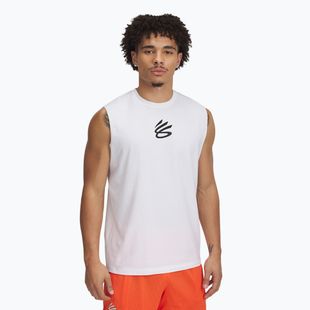 Футболка баскетбольна чоловіча Under Armour Curry Tee white/black