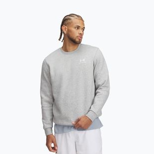 Кофта чоловіча Under Armour Essential Fleece Crew mod gray light heather/white