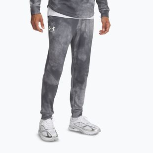 Штани чоловічі Under Armour Rival Terry Printed Jogger castlerock/onyx white