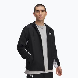 Куртка чоловіча Under Armour Rival Woven Windbreaker black/black/white