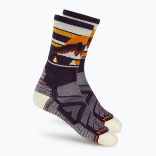 Шкарпетки жіночі Smartwool Hike Light Cushion New Pattern Crew prple ris