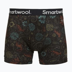 Труси термічні чоловічі Smartwool Merino Print Boxer Brief Boxed black paisley