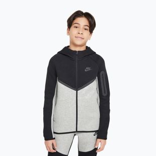 Кофта дитяча Nike Sportswear Tech Fleece Full Zip dark grey heather/black/black/black