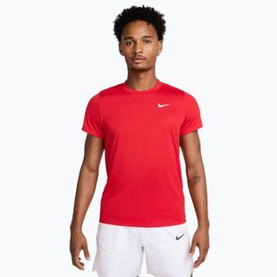 Футболка тенісна чоловіча Nike Court Dri-Fit Victory university red / white