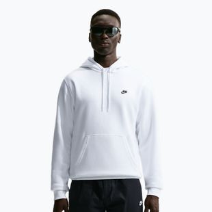 Кофта чоловіча Nike Club Pullover Hoodie white/white/black