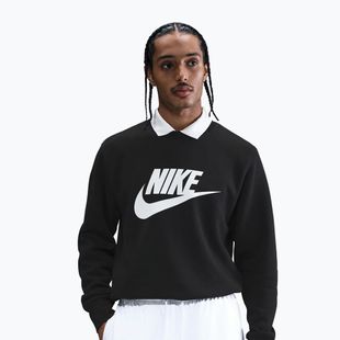 Кофта чоловіча Nike Sportswear Club Graphic Fleece Crew black/white