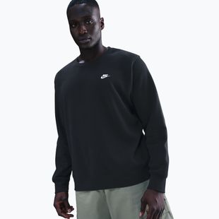 Кофта чоловіча Nike Club Fleece Crew black/white