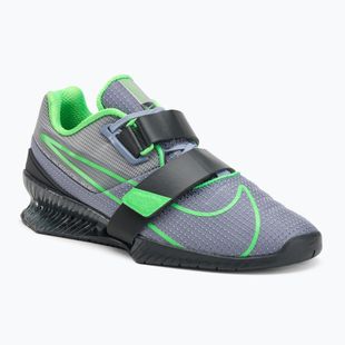 Кросівки для важкої атлетики Nike Romaleos 4 ashen slate/green strike/anthracite
