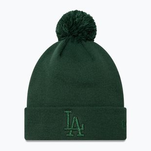 Кепка жіноча New Era Metallic Bobble Knit Beanie Los Angeles Dodgers dark green