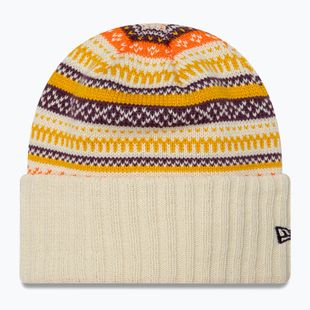 Шапка зимова жіноча New Era Rail Isle Cuff Knit Beanie light beige