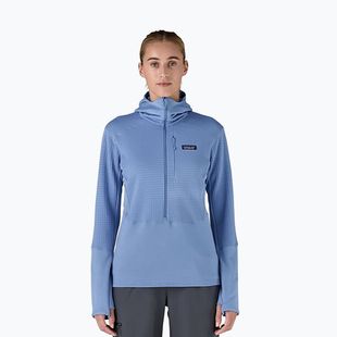 Жіноча софтшелл-куртка Patagonia R1 Hybrid Pullover Hoody темно-синього кольору