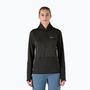Жіноча софтшелл куртка Patagonia R1 Hybrid Pullover Hoody чорний